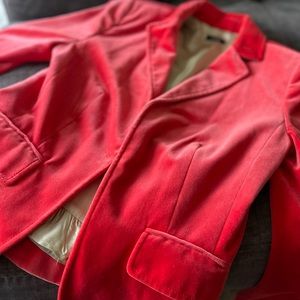 J. Crew École Velvet Blazer - Coral - Size 4/6